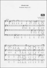 Aftonkvade SATB choral sheet music cover